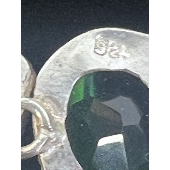 art multi gemstone crysophrase biwa pearl quartz sterling silver necklace 19.5" - Picture 9 of 13